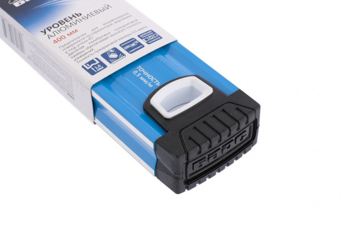 Уровень алюминиевый, 400 мм, профиль 1,6 мм, фрезерованный, ударопрочные заглушки, 3 глазка Барс купить в Москве с доставкой по всей России | ProtosMarket.ru