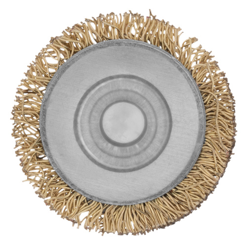 Щетка для дрели, 30 мм, плоская со шпилькой, латунированная витая проволока Matrix по ценам производителя в Казани с доставкой по всей России