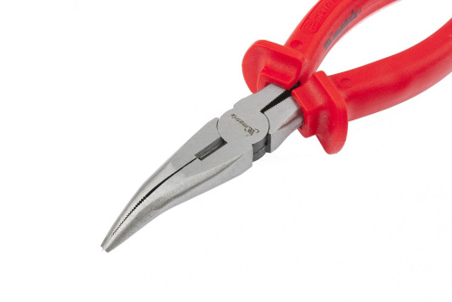 Длинногубцы изогнутые Econom, 160 мм, шлифованные, пластмассовые рукоятки Matrix купить в Москве с доставкой по всей России | ProtosMarket.ru