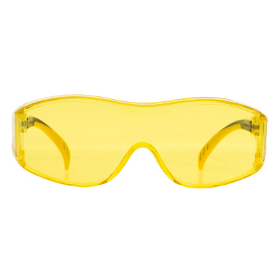 Очки защитные открытые, поликарбонатные, увеличенная желтая линза, регулируемые дужки Denzel купить в Москве с доставкой по всей России | ProtosMarket.ru