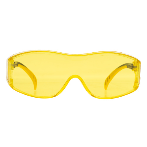 Очки защитные открытые, поликарбонатные, увеличенная желтая линза, регулируемые дужки Denzel купить в Москве с доставкой по всей России | ProtosMarket.ru
