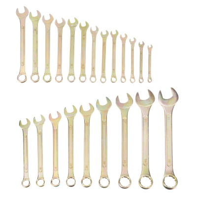 Набор ключей комбинированный 6-32 мм, 22 шт, желтый цинк Сибртех купить в Москве с доставкой по всей России | ProtosMarket.ru