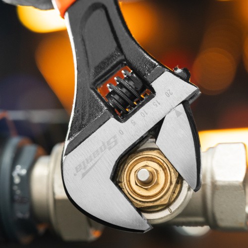 Ключ разводной, 200 мм, двухкомпонентная рукоятка Sparta купить в Москве с доставкой по всей России | ProtosMarket.ru