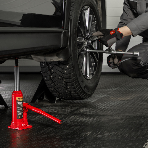 Домкрат гидравлический бутылочный, 3т, h подъема 180-340 мм Sparta купить в Москве с доставкой по всей России | ProtosMarket.ru