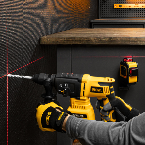 Лазерный уровень мультипризменный LX 360-2 Red, 30 м, 635 нм, аккумулятор Li 2800 мАч, резьба 5/8" Denzel купить в Москве с доставкой по всей России | ProtosMarket.ru