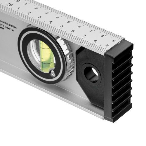 Уровень алюминиевый "Рельс", 800 мм, 3 глазка (1 поворотный) Matrix по ценам производителя в Казани с доставкой по всей России