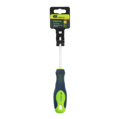 Отвертка, SL6 х 100 мм, CrV, двухкомпонентная рукоятка Сибртех купить в Москве с доставкой по всей России | ProtosMarket.ru