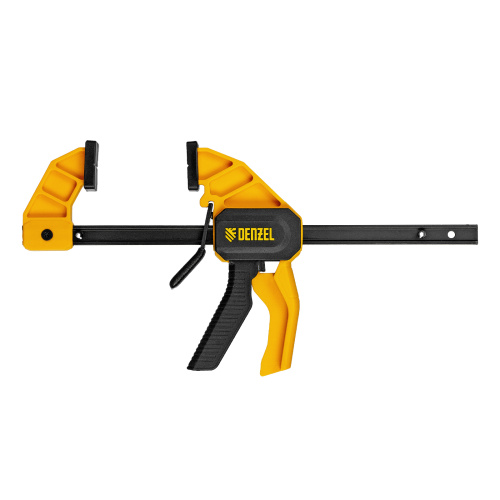 Струбцина F-образная, быстрозажимная, 150 х 55 мм, усиленный нейлоновый корпус Denzel купить в Москве с доставкой по всей России | ProtosMarket.ru