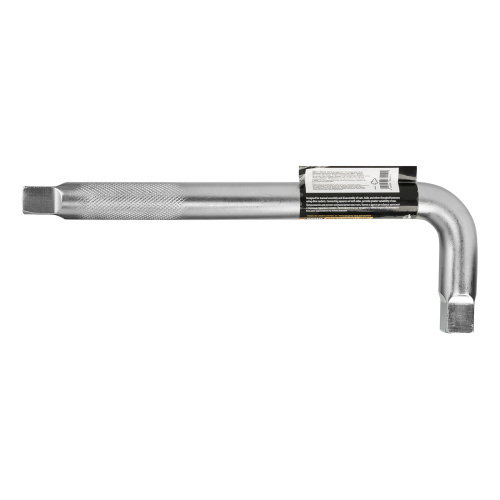 Вороток Г-образный, 300*100 мм, квадрат 3/4", CrV, матовый хром Denzel купить в Москве с доставкой по всей России | ProtosMarket.ru