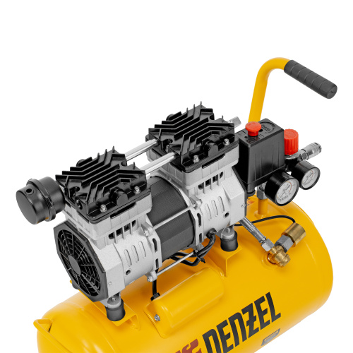 Компрессор DLS950/24 безмаслянный малошумный 950 Вт, 165 л/мин, ресивер 24 л Denzel купить в Москве с доставкой по всей России | ProtosMarket.ru