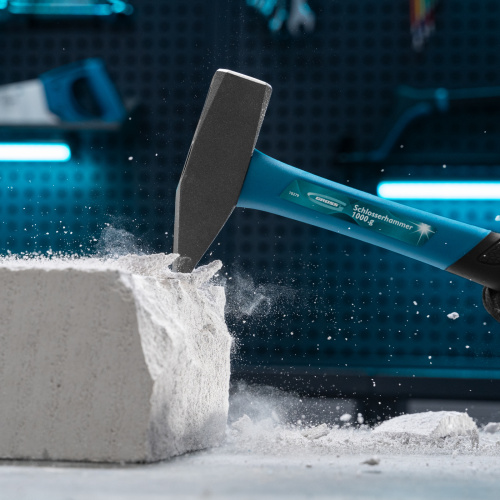 Молоток слесарный, 1000 г, квадратный боек, фибергласовая обрезиненная рукоятка Gross купить в Москве с доставкой по всей России | ProtosMarket.ru