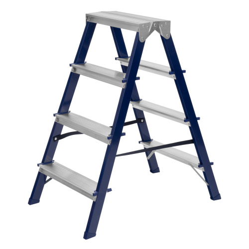 Стремянка двусторонняя 4 ступени, стальная, Сибртех купить в Москве с доставкой по всей России | ProtosMarket.ru
