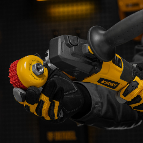 Щетка для УШМ, 75 мм, Чашка, нейлоновая щетина, М14 Denzel по ценам производителя в Казани с доставкой по всей России