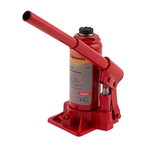 Домкрат гидравлический бутылочный, 6 т, h подъема 180–340 мм Sparta Compact купить в Москве с доставкой по всей России | ProtosMarket.ru