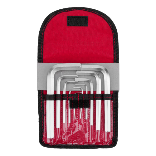 Набор ключей имбусовых HEX, 1.5-12 мм, CrV, 10 шт, короткие, сатин, чехол Matrix купить в Москве с доставкой по всей России | ProtosMarket.ru