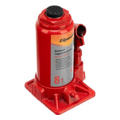 Домкрат гидравлический бутылочный 8 т, h подъема 180-350 мм Sparta Compact купить в Москве с доставкой по всей России | ProtosMarket.ru