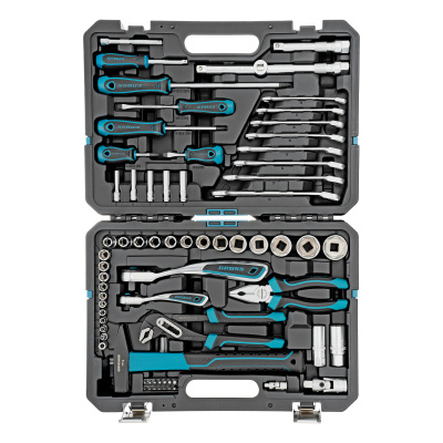 Набор инструментов, 1/4", 1/2", CrV, 120 зубьев, 76 предметов Gross купить в Москве с доставкой по всей России | ProtosMarket.ru