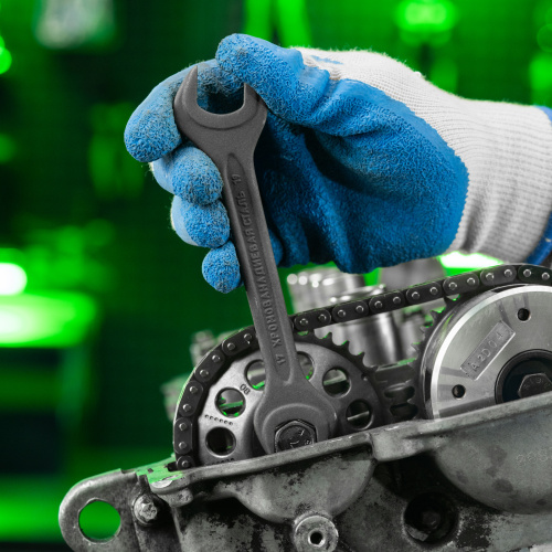 Набор ключей рожковых, 6 - 24 мм, 8 шт., CrV, фосфатированные Сибртех купить в Москве с доставкой по всей России | ProtosMarket.ru