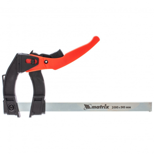 Струбцина реечная быстрозажимная, пластиковый корпус рычажно-храповой механизм, 200 х 90 х 290 мм, штанга 5 х 20 мм Matrix купить в Москве с доставкой по всей России | ProtosMarket.ru