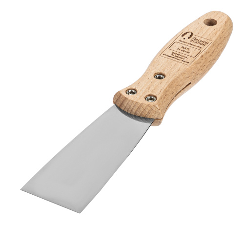 Шпательная лопатка из нержавеющей стали, 40 мм, буковая рукоятка, EFP Matrix купить в Москве с доставкой по всей России | ProtosMarket.ru