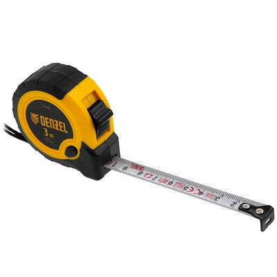 Рулетка 3м х 13мм, двухкомп. корпус, кнопка-пауза Denzel по ценам производителя в Казани с доставкой по всей России