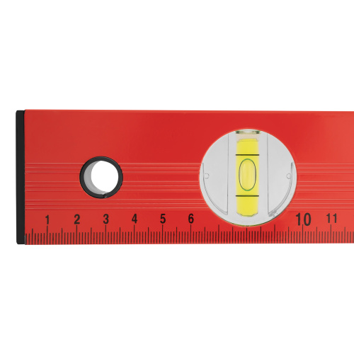 Уровень алюминиевый, 600 мм, 3 глазка, красный, линейка Matrix по ценам производителя в Казани с доставкой по всей России