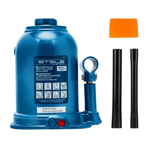 Домкрат гидравлический бутылочный телескопический, 10 т, подъем 180-430 мм Stels купить в Москве с доставкой по всей России | ProtosMarket.ru