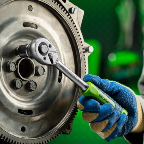 Ключ-трещотка 1/2", 45 зубьев, с быстрым сбросом, матовый хром Сибртех купить в Москве с доставкой по всей России | ProtosMarket.ru