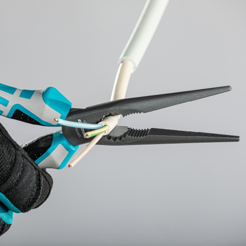 Длинногубцы прямые 205 мм, трехкомпонентные рукоятки Gross купить в Москве с доставкой по всей России | ProtosMarket.ru