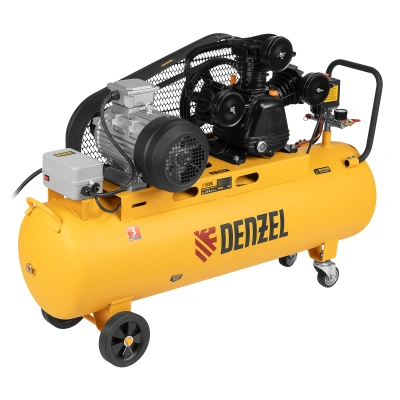 Компрессор воздушный BCW3000-T/100, ременный привод, 3.0 кВт, 100 литров, 520 л/мин Denzel по ценам производителя в Казани с доставкой по всей России