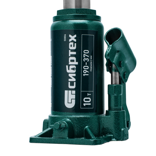 Домкрат гидравлический бутылочный, 10 т, 190-370 мм Сибртех купить в Москве с доставкой по всей России | ProtosMarket.ru