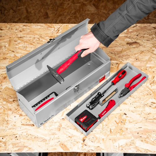 Ящик для инструмента, 484 х 154 х 165 мм, металлический Matrix купить в Москве с доставкой по всей России | ProtosMarket.ru