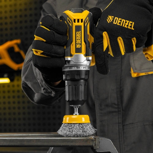 Щетка для дрели, 75 мм, Чашка, со шпилькой, нержавеющая витая проволока Denzel по ценам производителя в Казани с доставкой по всей России