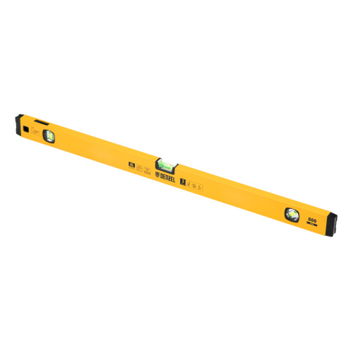 Уровень алюминиевый, магнит, фрезерованный, 3 глазка (1 зеркал.) 0,5 мм/м, 800 мм Denzel по ценам производителя в Казани с доставкой по всей России