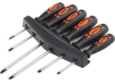 Набор отверток, двухкомпонентные рукоятки, 6 шт CrV Sparta. купить в Москве с доставкой по всей России | ProtosMarket.ru