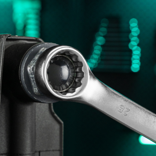 Ключ комбинированный, 28 мм, CrV, матовый хром Stels купить в Москве с доставкой по всей России | ProtosMarket.ru