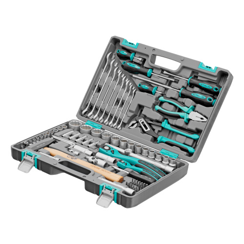 Набор инструментов, 1/2", 1/4", CrV, 12 гранные головки, пластиковый кейс, 76 предметов Stels купить в Москве с доставкой по всей России | ProtosMarket.ru
