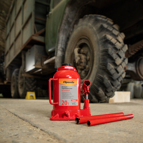 Домкрат гидравлический бутылочный 20 т, h подъема 215-405 мм Sparta Compact купить в Москве с доставкой по всей России | ProtosMarket.ru