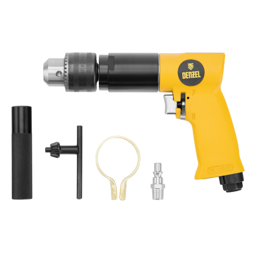 Пневматическая дрель PD500, 500 об/мин, 114 л/мин, 13 мм Denzel купить в Москве с доставкой по всей России | ProtosMarket.ru
