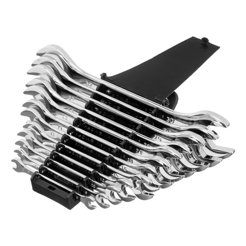 Набор ключей рожковых 12 шт, (6-32мм) CrV, EllipticaL зеркальное хромирование Matrix купить в Москве с доставкой по всей России | ProtosMarket.ru