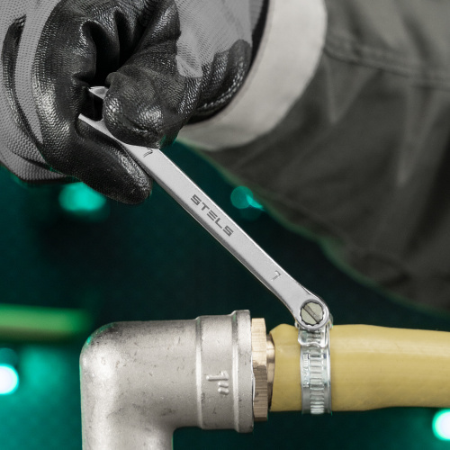 Ключ комбинированный, 7 мм, CrV, матовый хром Stels по ценам производителя в Казани с доставкой по всей России