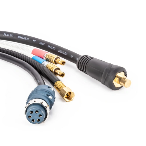 Комплект кабелей для INVERMIG 500E (для блока охлаждения, 15м, пр-во FoxWeld/КНР) по ценам производителя в Казани с доставкой по всей России