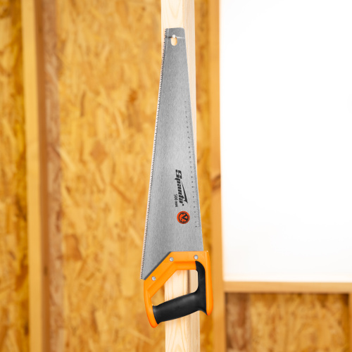 Ножовка по дереву, 500 мм, 7-8 TPI, зуб 2D, каленый зуб, двухкомпонентная рукоятка Sparta по ценам производителя в Казани с доставкой по всей России