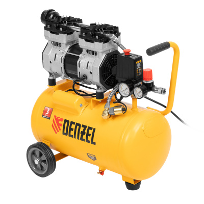 Компрессор DLS950/24 безмаслянный малошумный 950 Вт, 165 л/мин, ресивер 24 л Denzel купить в Москве с доставкой по всей России | ProtosMarket.ru