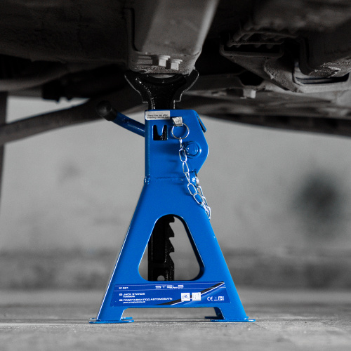 Подставки под автомобиль регулируемые, 2 т, H подъема 280-420 мм, 2 шт, Stels по ценам производителя в Казани с доставкой по всей России