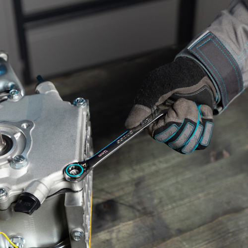 Набор ключей комбинированных с трещоткой, 8-19 мм, 7 шт, реверсивные, CrV Gross купить в Москве с доставкой по всей России | ProtosMarket.ru