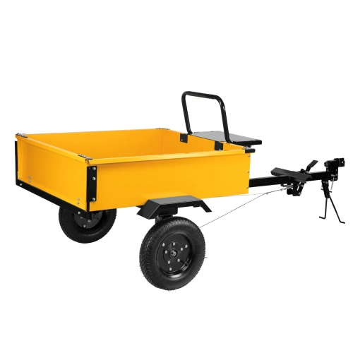 Прицеп для мотоблока TT-500, оцинк., груз. 500 кг, рег. сцепка, колеса 4.00-10, в упаковке Denzel по ценам производителя в Казани с доставкой по всей России