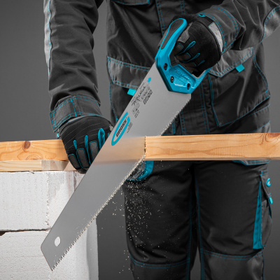 Ножовка по дереву "Piranha", 500 мм, 7-8 TPI, зуб-3D, каленый зуб, двухкомпонентная рукоятка Gross купить в Москве с доставкой по всей России | ProtosMarket.ru