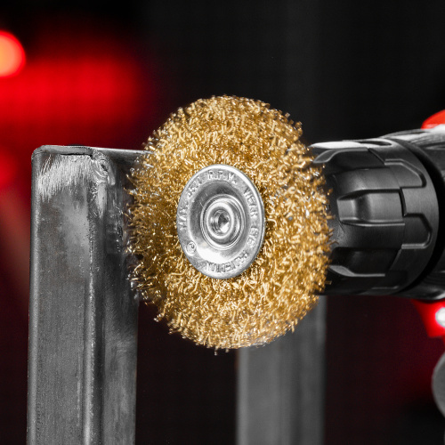 Набор щеток для дрели, 3 шт, 1 плоская, 65 мм, 50 мм "чашка", ручная металлическая Matrix купить в Москве с доставкой по всей России | ProtosMarket.ru