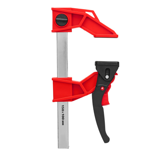 Струбцина реечная быстрозажимная, усиленная, пластиковый корпус рычажно-храповой механизм, 150 х 100 х 306 мм, штанга 5 х 22 мм Matrix купить в Москве с доставкой по всей России | ProtosMarket.ru